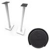 Kanto YU6MW YU6 (White) Powered Bluetooth Bookshelf Speaker System w/ SP32 32" Floor Stands (SP32PLW, White) Home Audio Bundle view 2
