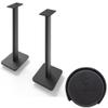 Kanto YU6MB YU6 Black Powered Bluetooth Bookshelf Speaker System w/ SP26PL 26" Stands (SP26) Home Audio Bundle view 2