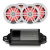 Rockford Fosgate - Two Pairs of M1-65 6.5" Marine Full Range Speakers with M5-800X4 Marine Amplifier view 1