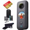 Insta360 ONE X2 360 Camera with Touchscreen - 5.7K30 360 Video, Front Steady Cam Mode, 18MP 360 Photo + InstaPano | Bundle Includes 1TB Memory Card (2 Items) view 1