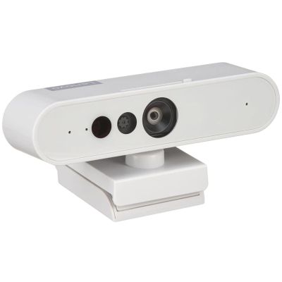 Lenovo HD 1080p Webcam (510 FHD) - Monitor Camera with 4X Digital Zoom, 95 Wide Angle, 360 Rotation Pan & Tilt - Desktop Cam with Dual Microphones & Windows Hello for Livestreaming & Conferences