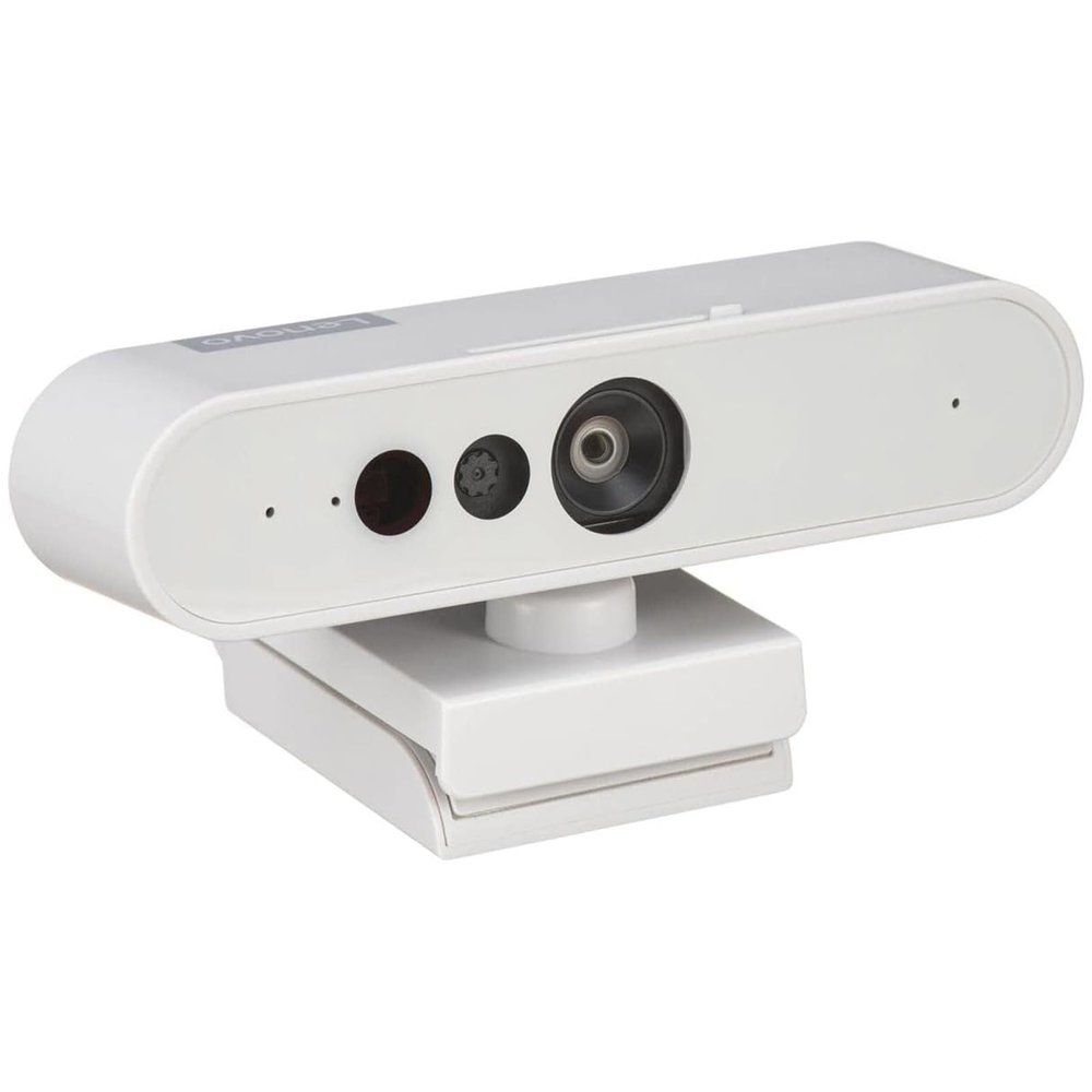 Lenovo HD 1080p Webcam (510 FHD) - Monitor Camera with 4X Digital Zoom, 95 Wide Angle, 360 Rotation Pan & Tilt - Desktop Cam with Dual Microphones & Windows Hello for Livestreaming & Conferences