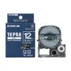 King Jim SB12NS Tepra PRO Tape Cartridge, Matte Label, 0.5 inches (12 mm), Navy/White Letters, 22.8 ft (8 m) view 1