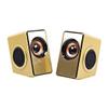 ZCYBHD USB Computer Speaker Laptop Speaker with Stereo Sound & Enhanced Bass Portable Mini Gaming Speakers 6W Volume Control 3.5 Mm Audio Plug for Windows PC Desktop (Color : Gold) view 1