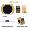 ZCYBHD USB Computer Speaker Laptop Speaker with Stereo Sound & Enhanced Bass Portable Mini Gaming Speakers 6W Volume Control 3.5 Mm Audio Plug for Windows PC Desktop (Color : Gold) view 3
