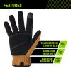 AWP Duck Canvas Utility Work Gloves for Men and Women, Abrasion Resistant, Large view 3