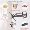 Barkan 41'' Long TV Wall Mount, 13-90 inch Dual Arm Full Motion Articulating - 4 Movement Premium Flat/Curved Screen Bracket, Holds up to 132lbs, Extra Stable, Fits LED OLED LCD view 3