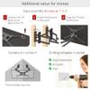 Barkan 41'' Long TV Wall Mount, 13-90 inch Dual Arm Full Motion Articulating - 4 Movement Premium Flat/Curved Screen Bracket, Holds up to 132lbs, Extra Stable, Fits LED OLED LCD view 4