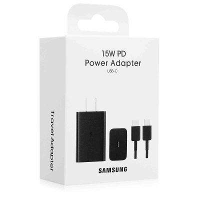 15W QC Fast Charging USB Charger Power Adapter Wall Plug with 4ft USB C to USB Type C Cord for Samsung GalaxyTab S6 5G/Tab S6 Lite/Tab S6 Lite (2022)/Xcover 5/Xcover Pro