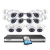 ZOSI 4K 16CH Security PoE Camera System,H.265+ 16 Channel 8MP CCTV NVR with Hard Drive 4TB and 12 x 5MP PoE IP Surveillance Cameras Outdoor Indoor,120ft Night Vision,Remote Access,24/7 Recording view 1