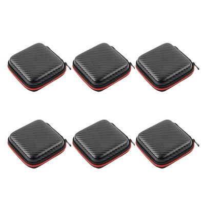 Hemobllo 6pcs Data Cable Storage Bag Portable Charger Organizer for Electronics Accessories Capacity Headphone Case for Travel and Everyday Use