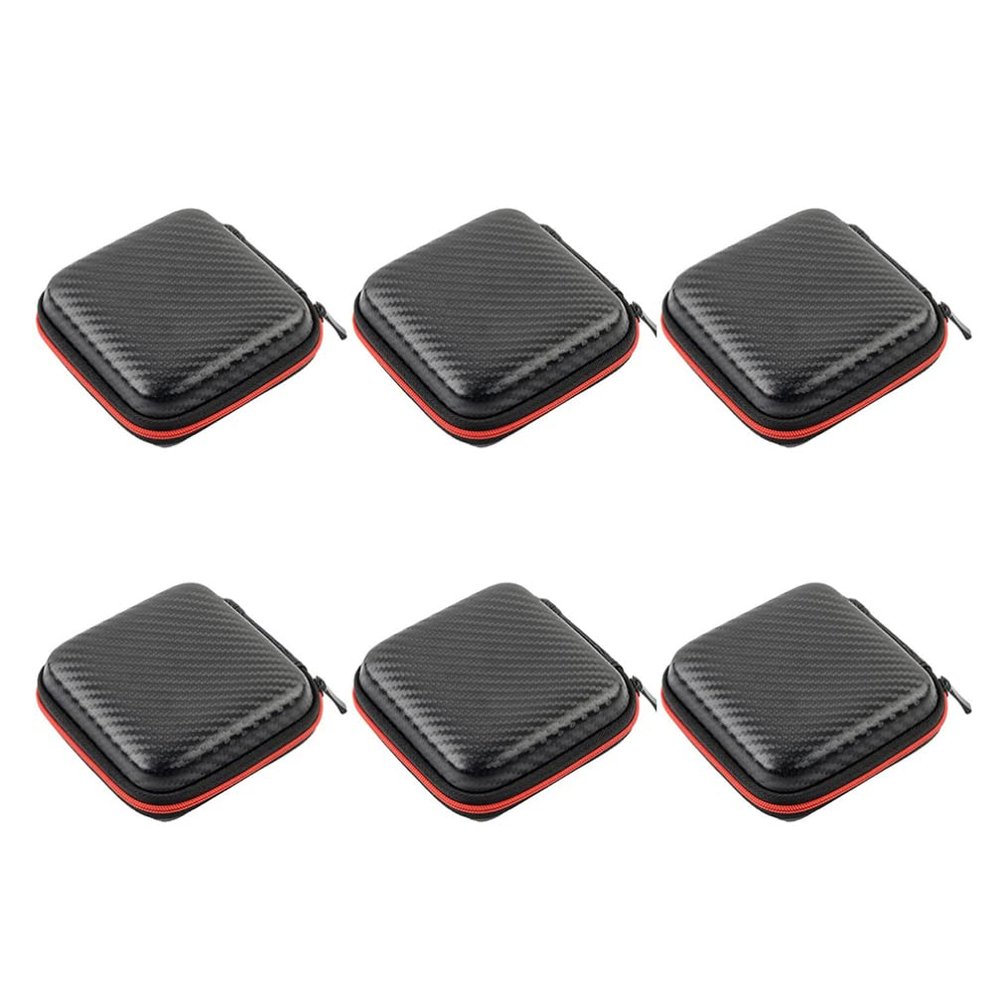 Hemobllo 6pcs Data Cable Storage Bag Portable Charger Organizer for Electronics Accessories Capacity Headphone Case for Travel and Everyday Use