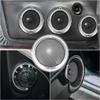 X AUTOHAUX 2pcs 10" Speaker Grille Cover Mesh Trim Round Subwoofer Grille Horn Protective Guard Silver Tone Car Auto Stereo Accessories view 3