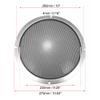 X AUTOHAUX 2pcs 10" Speaker Grille Cover Mesh Trim Round Subwoofer Grille Horn Protective Guard Silver Tone Car Auto Stereo Accessories view 4