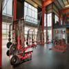 American Floor Mats 5/16" (8mm) Thick Hi-Color 35% Red/Grey/White 4' x 6' Rubber Rolls, Protective Exercise Mats, Gym Rubber Flooring view 3