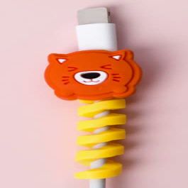 Charging Cable Protector Spiral - Animal Theme - for Phones Cable Holder Ties Cable Winder Clip for Mouse USB Charger Cord Management Cable Organizer (Multi Pack of 6)