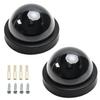 Aicosineg Fake Security Camera Dummy Dome CCTV for Home Outdoor Indoor Black 2Pcs view 2