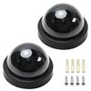 Aicosineg Fake Security Camera Dummy Dome CCTV for Home Outdoor Indoor Black 2Pcs view 4