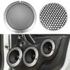 X AUTOHAUX 2pcs 8" Speaker Grille Cover Mesh Trim Round Subwoofer Grille Horn Protective Guard Silver Tone Car Auto Stereo Accessories view 2