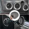 X AUTOHAUX 2pcs 8" Speaker Grille Cover Mesh Trim Round Subwoofer Grille Horn Protective Guard Silver Tone Car Auto Stereo Accessories view 3