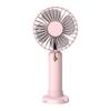 Handheld Mini Small Fan Outdoor Portable Big Wind Fan Desktop Phone Holder for Office, Travel, Camping (Color : Yellow) view 1