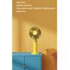 Handheld Mini Small Fan Outdoor Portable Big Wind Fan Desktop Phone Holder for Office, Travel, Camping (Color : Yellow) view 2