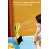 Handheld Mini Small Fan Outdoor Portable Big Wind Fan Desktop Phone Holder for Office, Travel, Camping (Color : Yellow) view 3