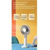 Handheld Mini Small Fan Outdoor Portable Big Wind Fan Desktop Phone Holder for Office, Travel, Camping (Color : Yellow) view 4