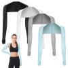 4 Pieces Cooling Shawl Arm Sleeves Sun Uv Protection Cooler Shrug, Comfortable & Breathable Anti-UV Arm Sleeves for Women with Finger Holes for Driving Golfing Fishing Running Cycling Outdoor Activity view 1
