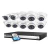 ZOSI 16CH 4K PoE Home Security Camera System Outdoor Indoor,H.265+ 16 Channel 8MP CCTV NVR with 4TB HDD for 24/7 Recording,10 x 5MP PoE IP Cameras,Night Vision,Motion Detection,Remote Access view 1