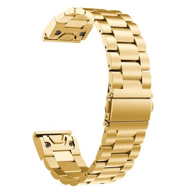 FORFC Quick Fit Stainless Steel Watchband 22 26mm for Garmin Fenix 5 5X 6 6XPro 3HR/Solar/Enduro/Descent MK1 Mk2 Mk2i Wrist Band Strap (Color : C, Size : 26mm Descent Mk2)