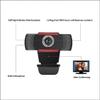 Adesso Cybertrack H3 Desktop 720P USB Webcam with Built-in Microphone view 4