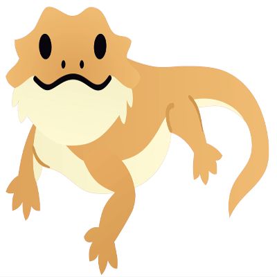 Adhesive Home Living Room Art 12" x 20" Bearded Dragon Lizard Dcor Reptile Animal Design Multicolored Vinyl Wall Decal Sticker - Kids Bedroom Pogona Lizard Art Easy to Apply Vinyl Wall Decoration