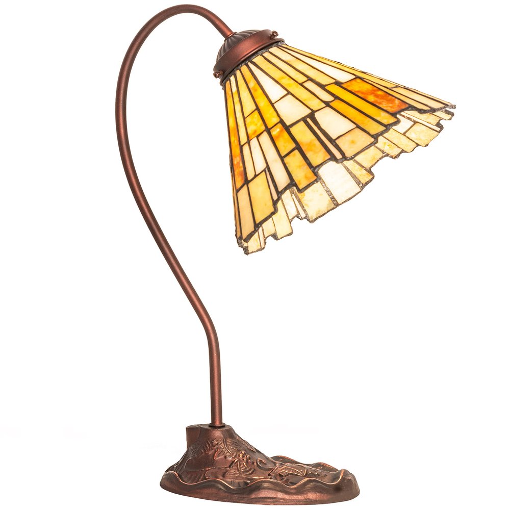 Meyda 18" High Delta Jadestone Desk Lamp