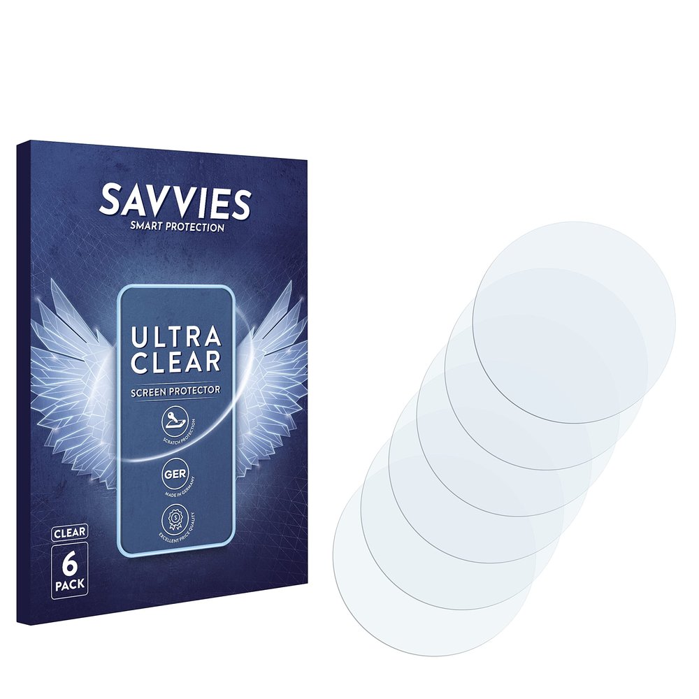 savvies Screen Protector Compatible with Louis Vuitton Tambour Horizon Light Up Protection Film Clear 6-Pack