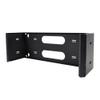 Wavenet 3047-N 6 in. Steel 4U Wall Mount Hinged Bracket or Four Space Swing Out Patch Panel Bracket for 19 in. Server Network Data A-V Equipment Black view 2