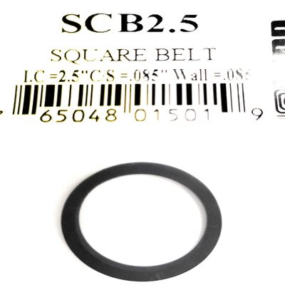 Square Tape Player Drive Belt PRB / EVG SCB2.5 I.C. 2.5 C.S. .085 Wall .085 (1PC)