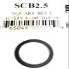 Square Tape Player Drive Belt PRB / EVG SCB2.5 I.C. 2.5 C.S. .085 Wall .085 (1PC) view 1