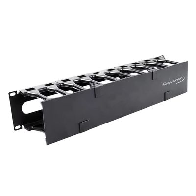 Wavenet 3053-N 19 in. Metal 2U Single Sided Horizontal Cable Manager Black