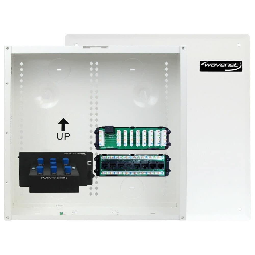Wavenet 3020-N 14 in. Structured Wiring Enclosure Combo Kit with Three Modules