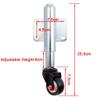 ASDUU Spring Loaded Gate Castor, Retractable 6cm Swivel Gate Caster Wheel for Garden Wooden Gate, Yard Fence, Load Capacity 50Kg Casters view 2