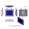 LEANGLE 12.1 Inches 4:3 Industrial Embedded Touch Panel PC,Capacitive Touch Screen,Intel CORE i5-3210M/i5-4200U/i7-8565u/i5-10210U,2*COM,Windows 10 view 2