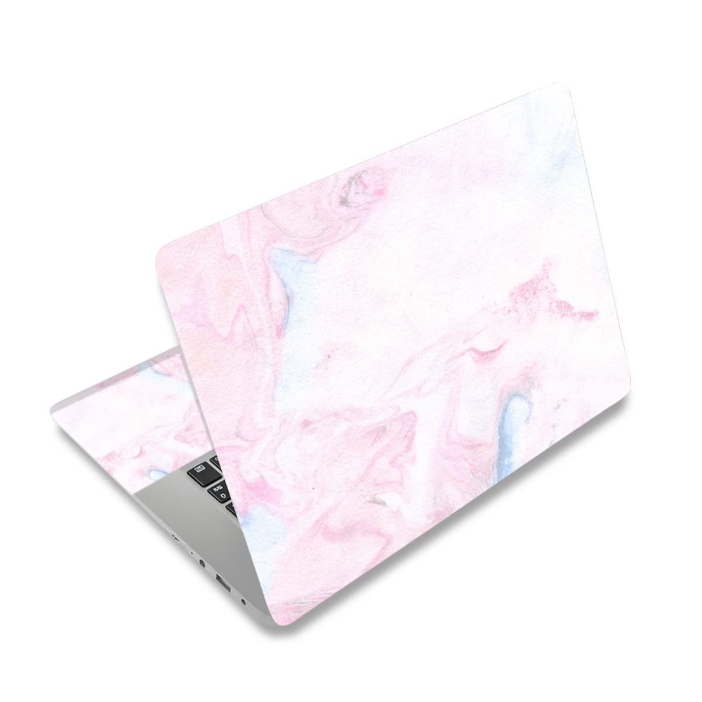 12.1 13 13.3 14 15 15.4 15.6 Inches Personalized Laptop Vinyl Skin Sticker Decal Universal Netbook Skin Sticker Reusable Notebook PC Art Decal Protector Cover Case (Pink Marble)