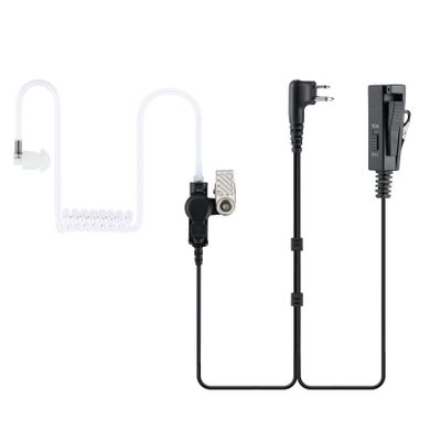 KS K-STORM Covert Acoustic Tube Walkie Talkie Earpiece Surveillance Headset with Mic Compatible with CLS1110 Motorola Two Way Radio