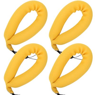 Catcan 4Pcs Waterproof Camera Float Strap, Strong Universal Floating Strap, Lightweight Waterproof Camera Float Foam Sling (Yellow)