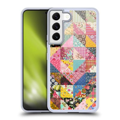 Head Case Designs Officially Licensed Rachel Caldwell Quilt Patterns Gel Case [Military Grade Protection] Compatible with Samsung Galaxy S22 5G and Compatible with MagSafe