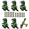 6 Pcs Dinosaur Dresser Knobs, Nursery Drawer Knobs, Animal Cabinet Knobs for Drawer With Mounting Screws for Cupboard, Kitchen Furniture view 1