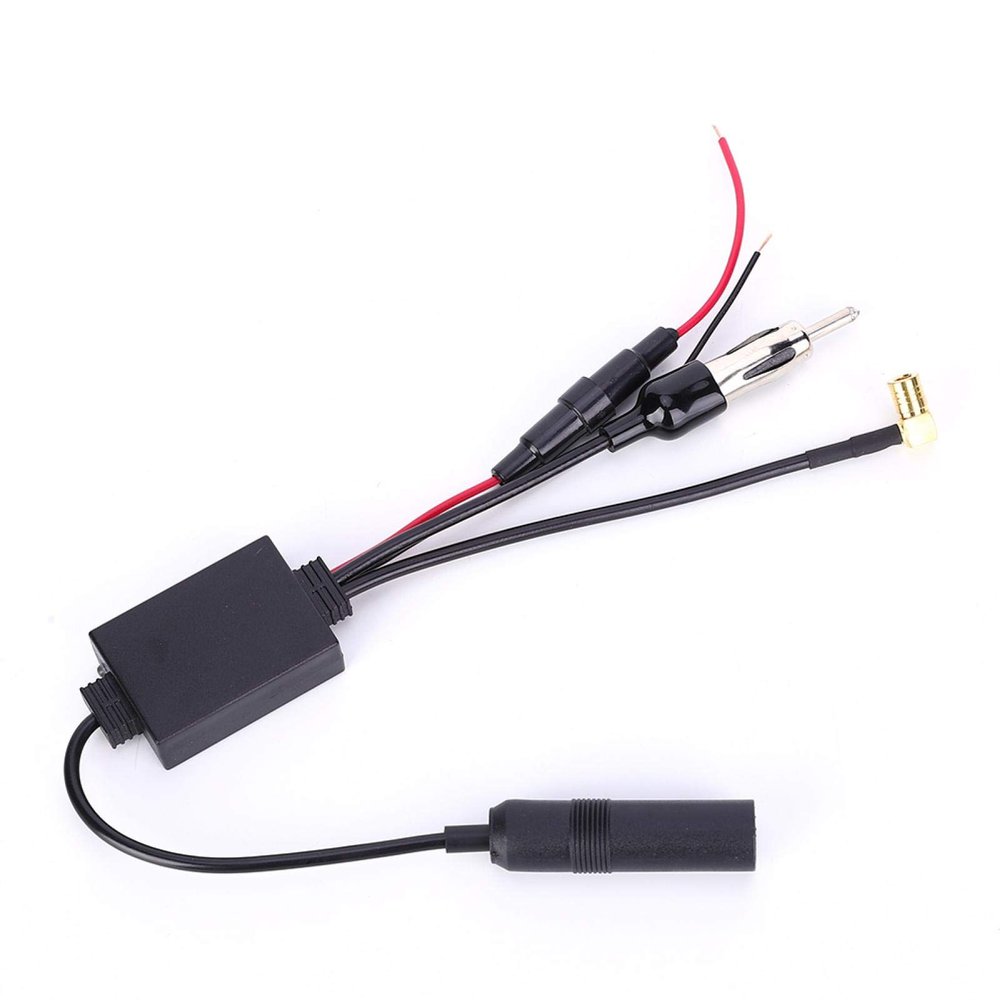 Tiiyee Universal Car Stereo Radio Splitter Adapter, Car Antenna FM DAB Splitter Adapter, Magnified Radio Antenna Adapter, DAB Antenna Splitter, Digital Radio Signal Reception Amplifier, Europe
