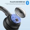 LEVN Bluetooth Headset, Wireless Headset with Microphone & Mute Button, 60Hrs Talk Time, On-Ear AI Noise Cancelling Headphones with Bluetooth 5.2 Multipoint for Trucker/Remote Work/Online Class/Zoom view 3