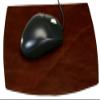 1000 Series Classic Leather Mouse Pad in Mocha view 1